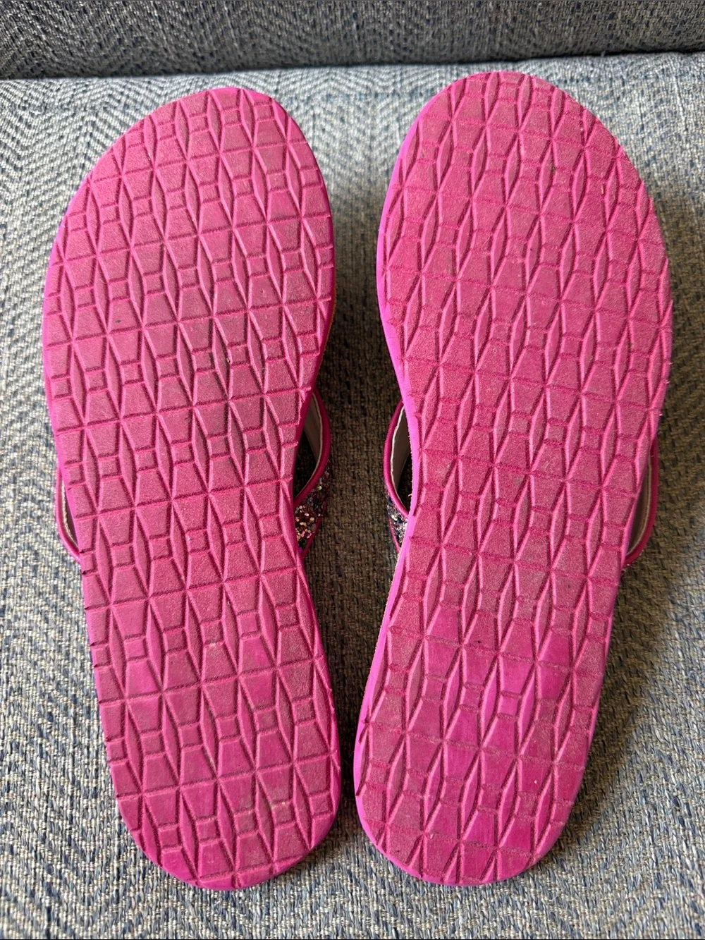 Kate Spade Icarda Glitter Bow Flip Flops Size: 8.5 M